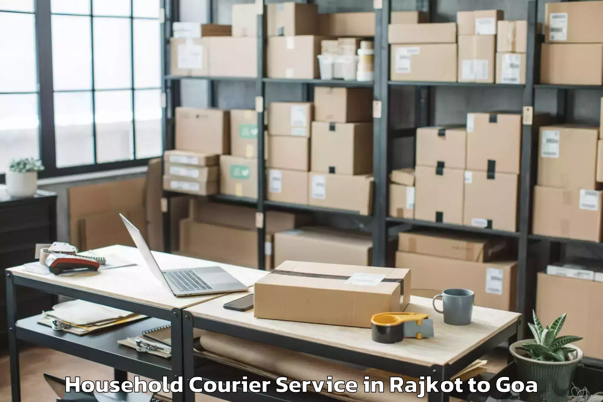 Affordable Rajkot to Davorlim Household Courier